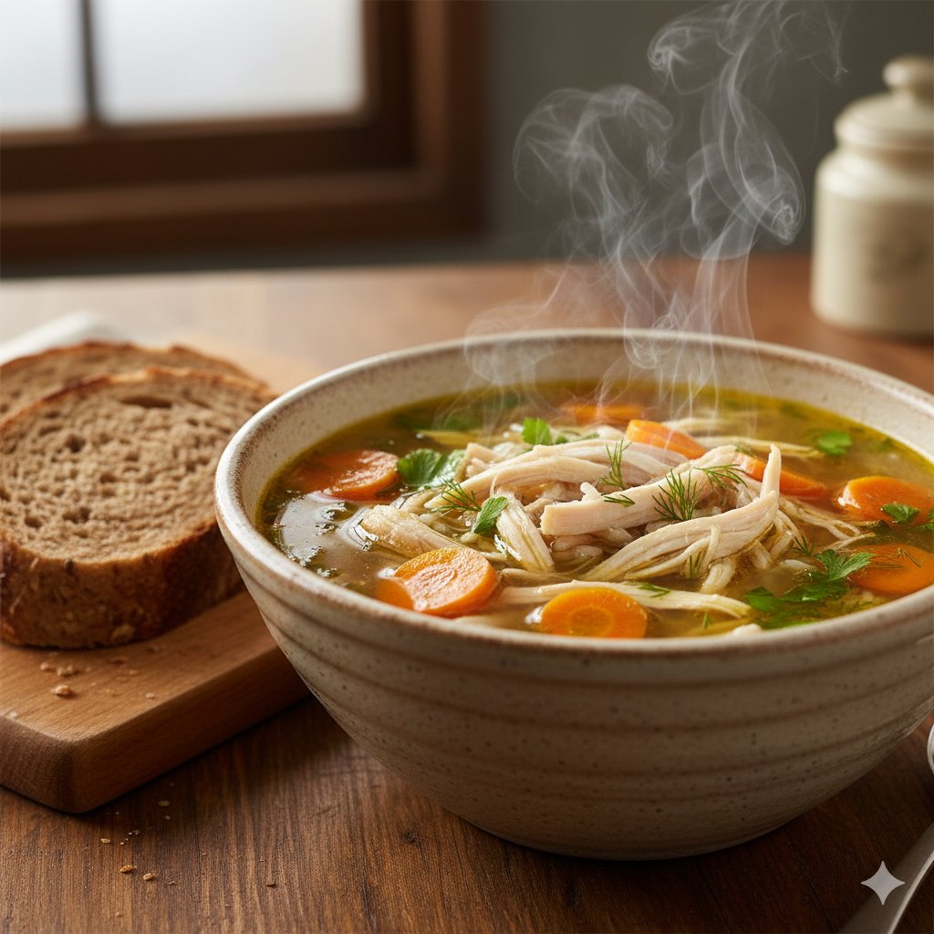 0190 Healthy Chicken Rice Soup