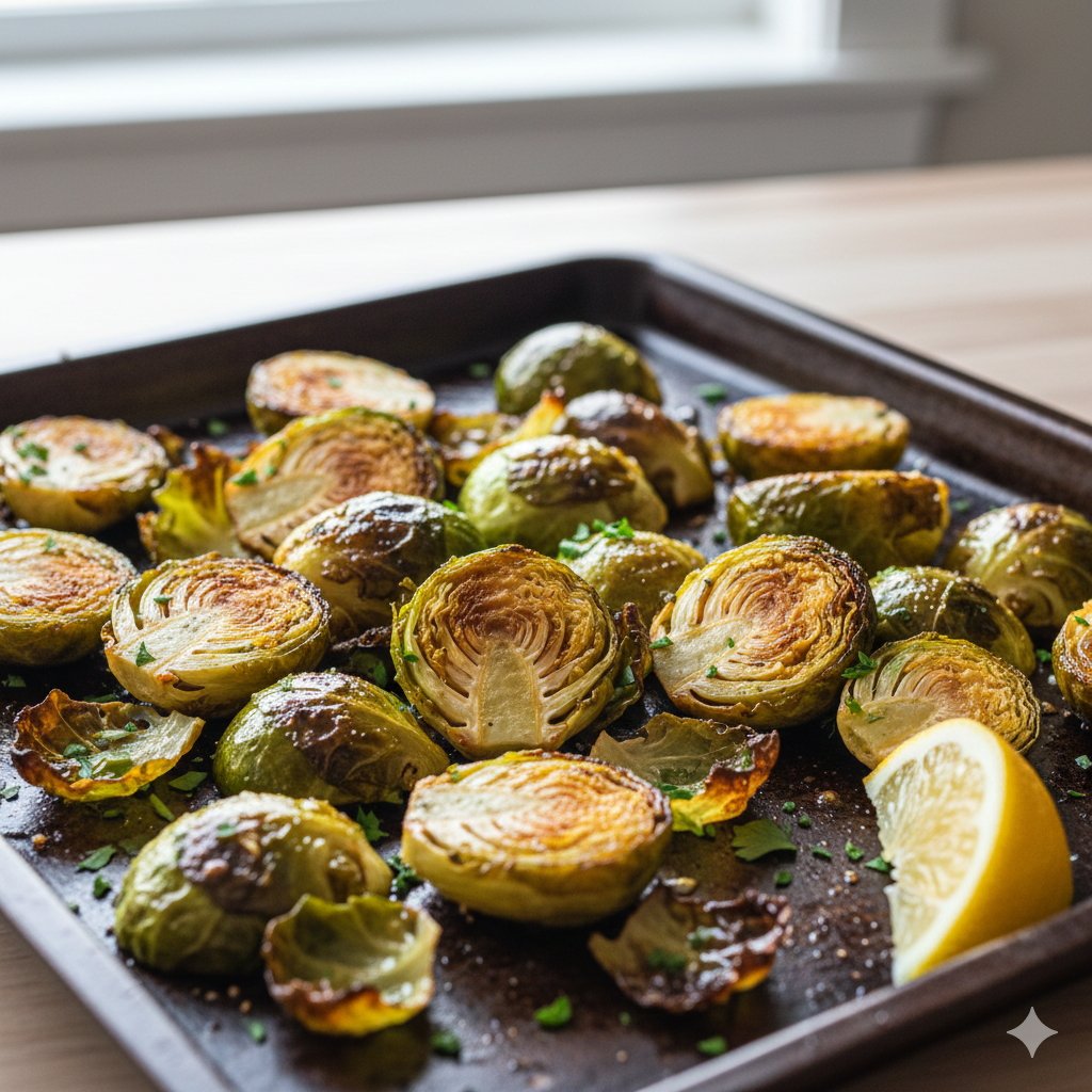 0191 Roasted Garlic Herb Brussels Sprouts