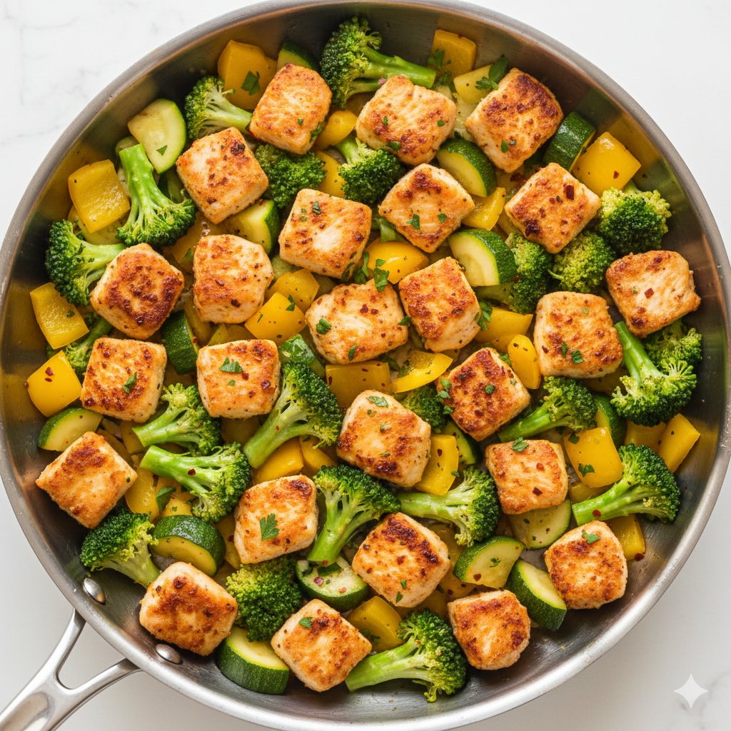 0194 Healthy Chicken Vegetable Skillet