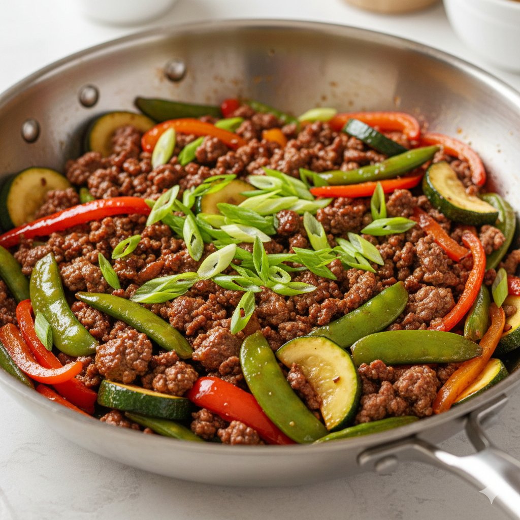0196 Healthy Beef Vegetable Skillet